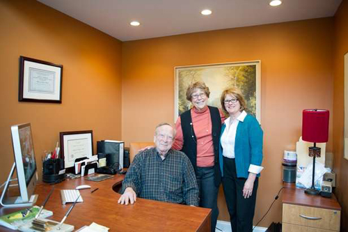 Dorothy Madden with Carol and Mike Hirsh