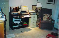 Cluttered Home Office